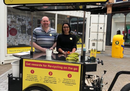Cromwell Polythene shows it Leeds by Example by supporting a new on the go recycling project