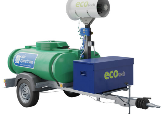 Air Spectrum launches UK’s first battery powered, zero emissions dust suppression misting system – The ecotech Rotary Atomiser