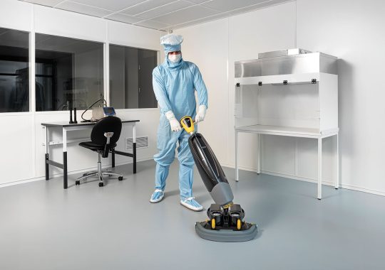 World’s-first battery-powered cleanroom floor cleaning range: SAFE-T product family transforms contamination control